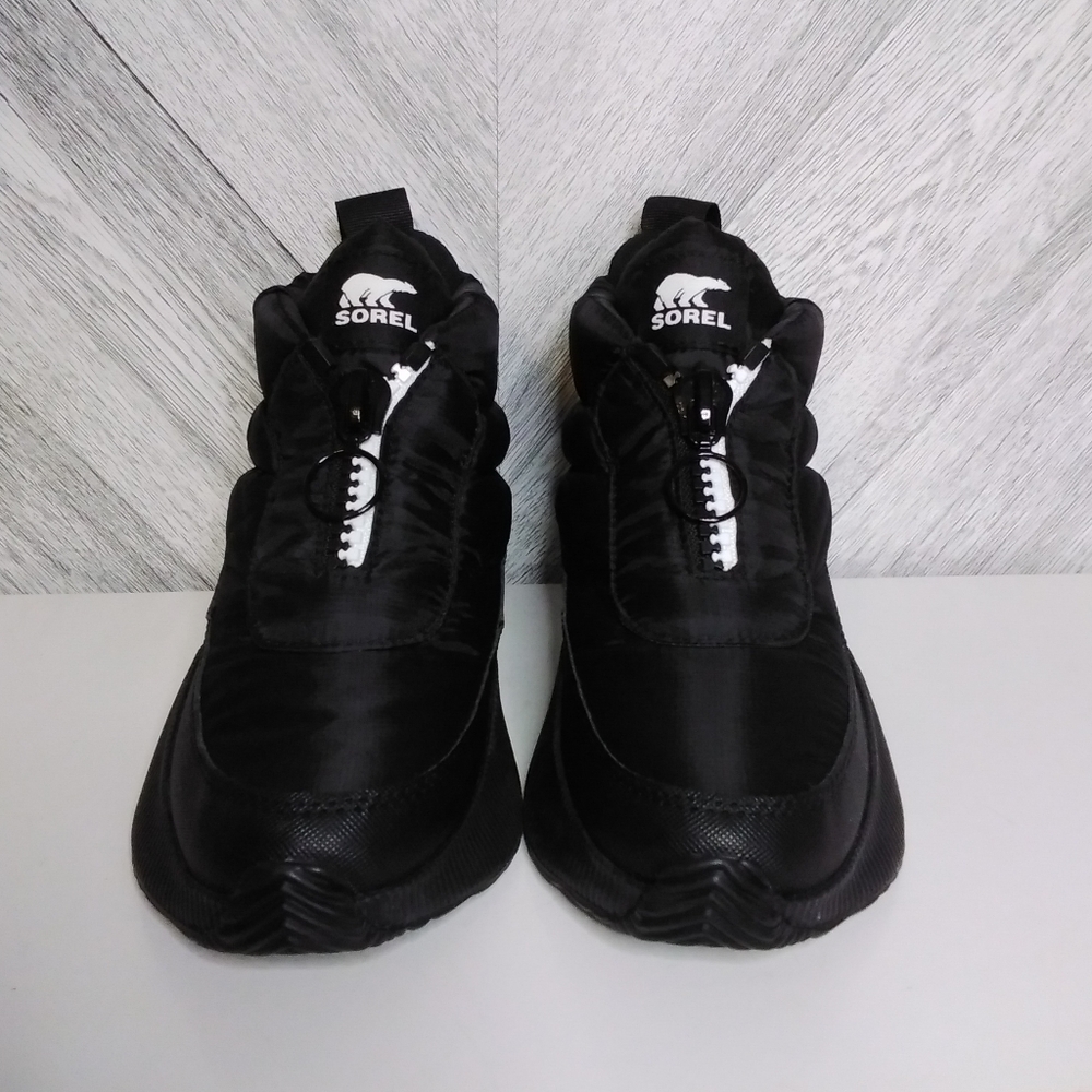 SOREL' Womens Out N About lll Puffy Zip Waterproof Insulated Boots Sz: US 6 Blk - Picture 3 of 12